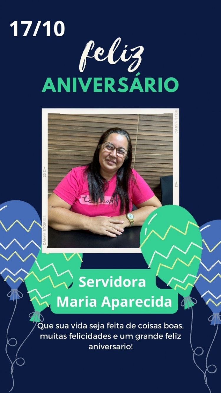 Hoje é dia de celebrar a vida da nossa servidora Maria Aparecida !!!!Felicidades