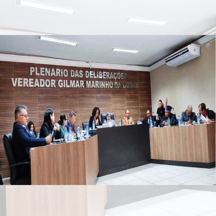 Vereadores no Plenário das deliberações Vereador Gilmar Marinho