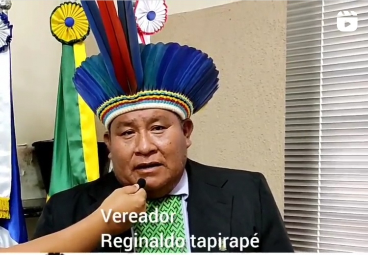 Vereador Reginaldo Tapirapé fala da Assembléia dos povos Indígenas