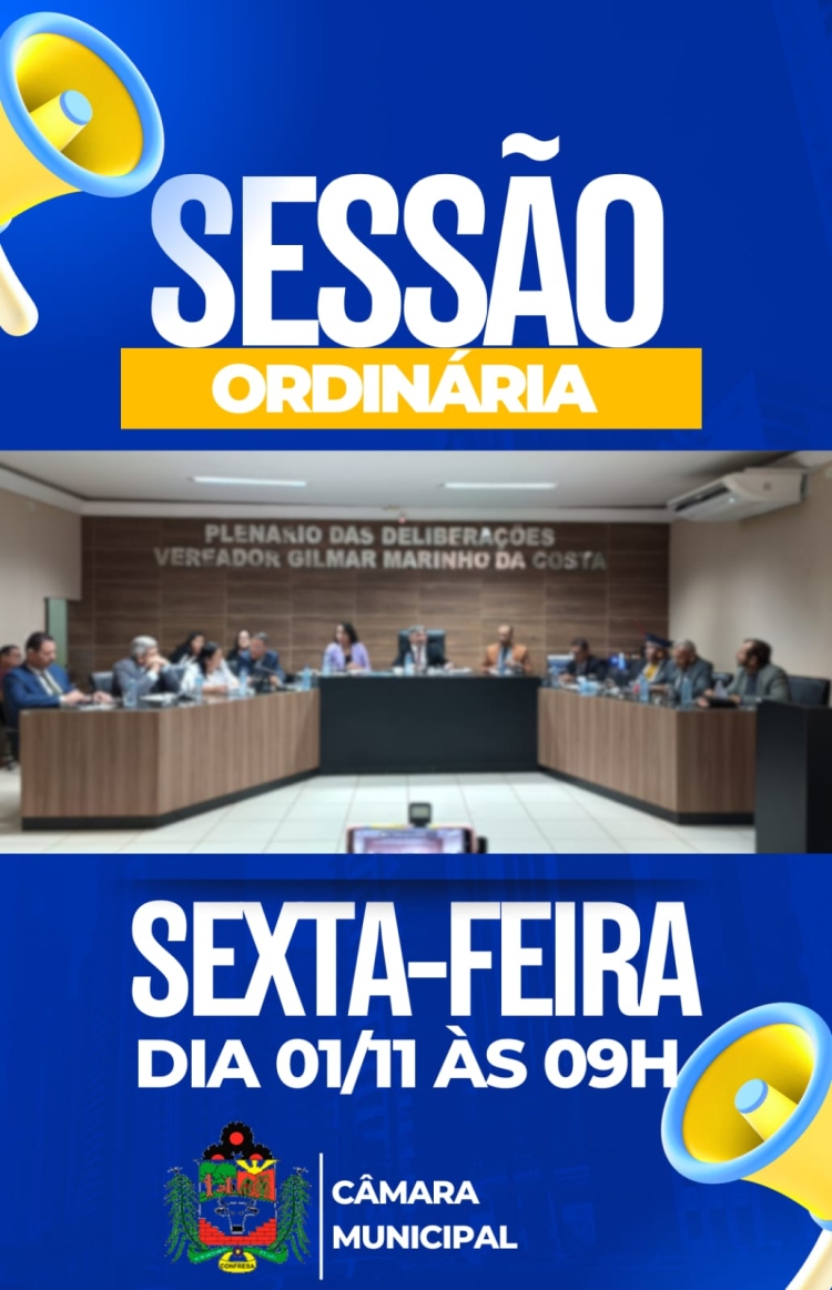 Pauta da 18ª Sessão Ordinária do dia 01 de Novembro de 2024.