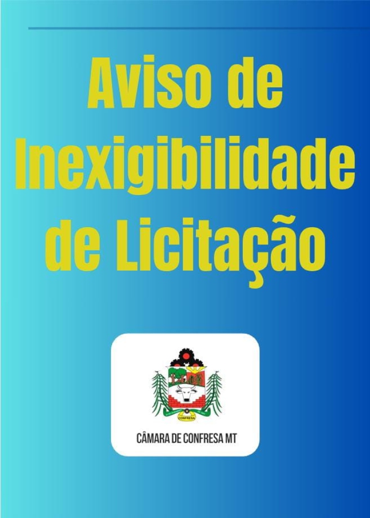 INEXIGIBILIDADE DE LICITA&Ccedil;&Atilde;O N&ordm; 008/2026