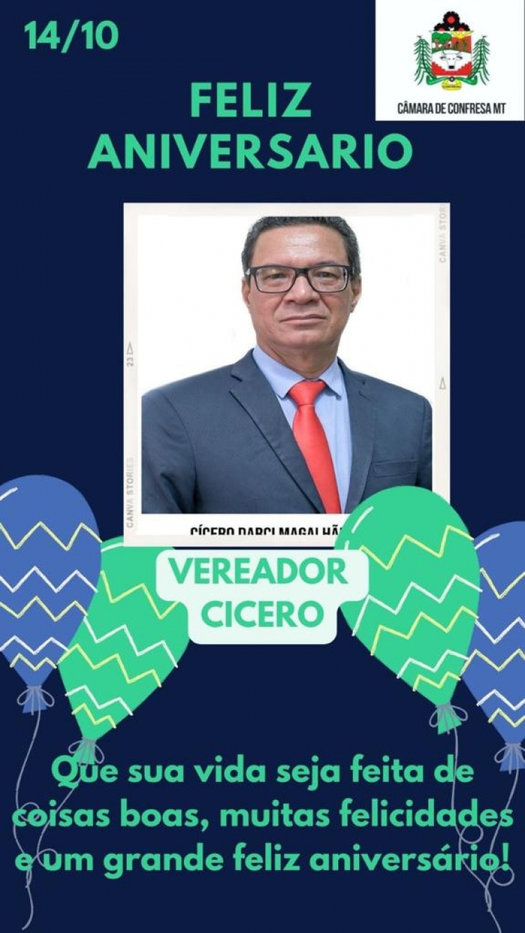 Feliz aniversário vereador Cícero Darci Magalhães!!!