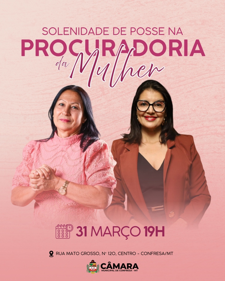 Posse Procuradoria da Mulher em Confresa