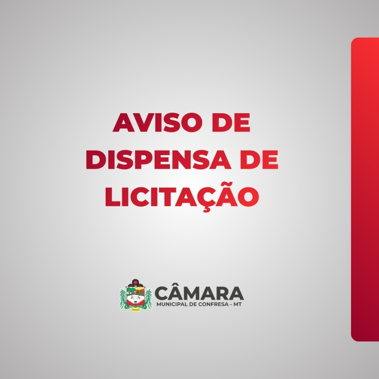 DISPENSA DE LICITA&Ccedil;&Atilde;O N&ordm; 015/2026 - EQUIPAMENTOS AUDIOVISUAL