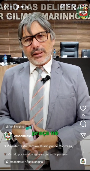 O Presidente da Câmara Municipal Geancarlos falou da sua recente viagem a Brasília