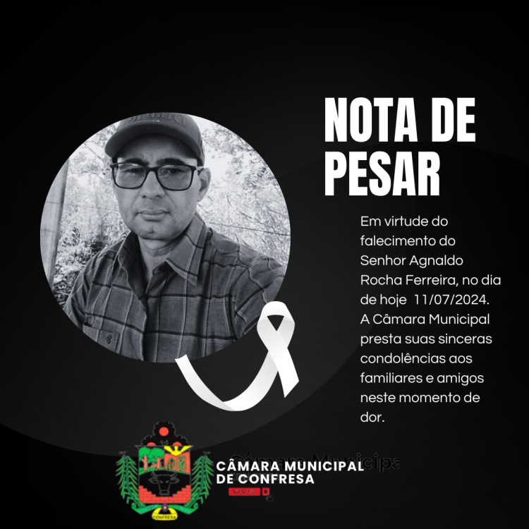 Nota de Pesar!