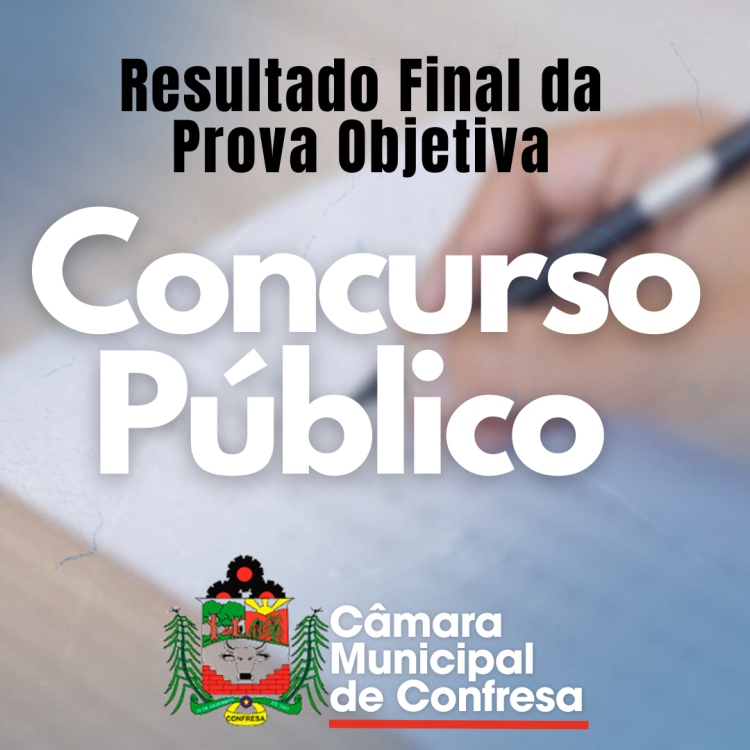 Resultado final da prova Objetiva