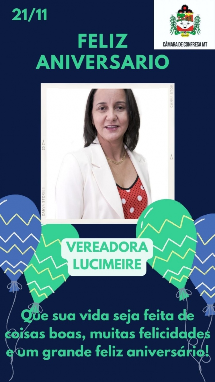 Hoje celebramos a vida da nossa parlamentar vereadora Lucimeire Lazara