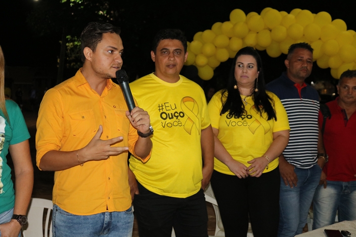 Uasley, Janete e Geancarlos participam de finalização do Setembro Amarelo